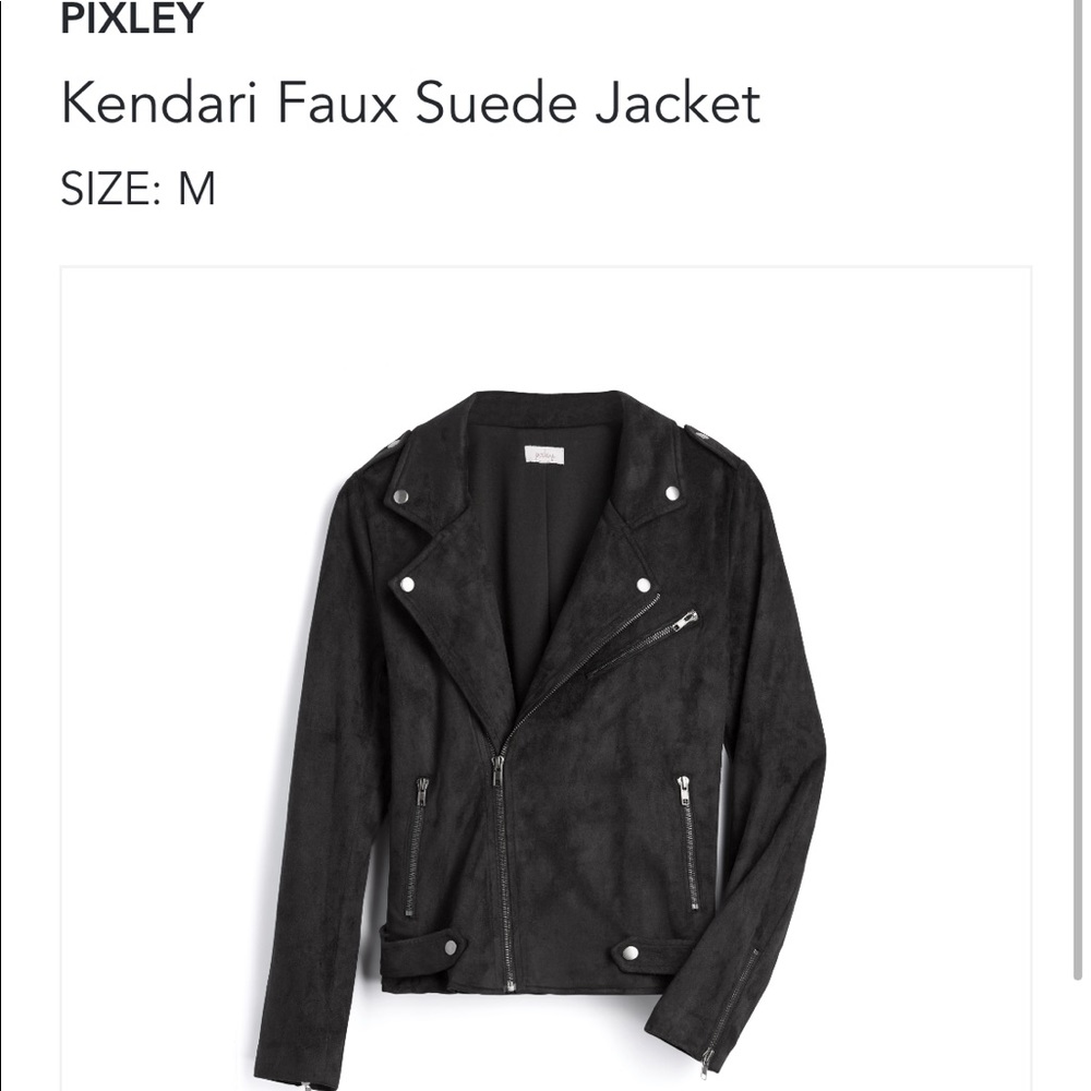 Pixley Kendari Faux Suede moto Jacket
